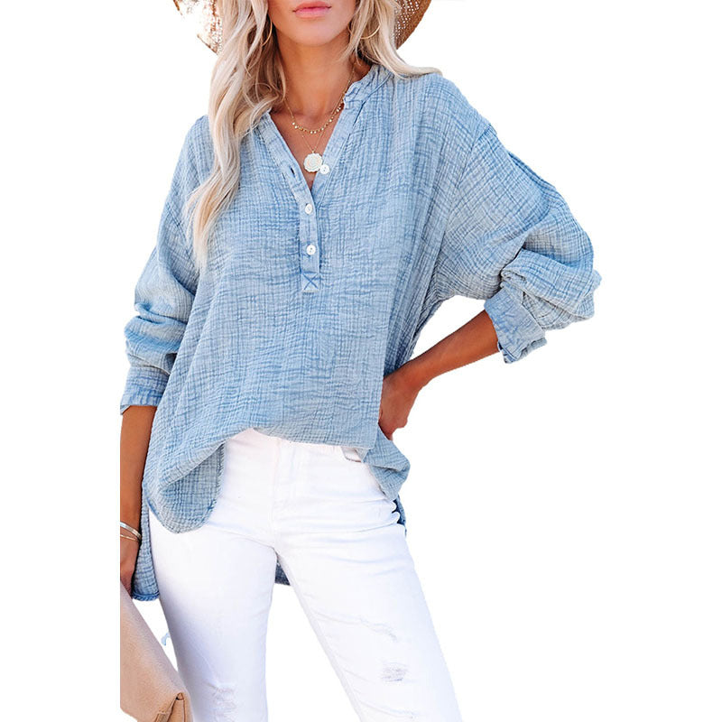AYLA™ – Casual V-Neck Blouse