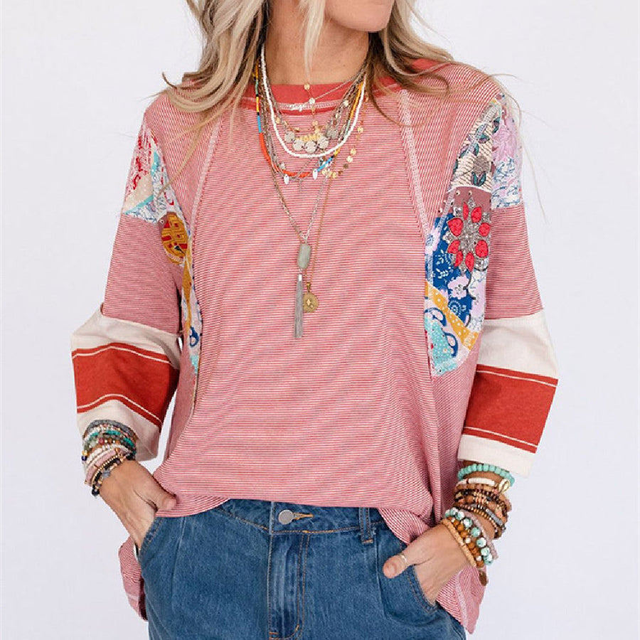 BAILEY™ – Patchwork Batwing Top