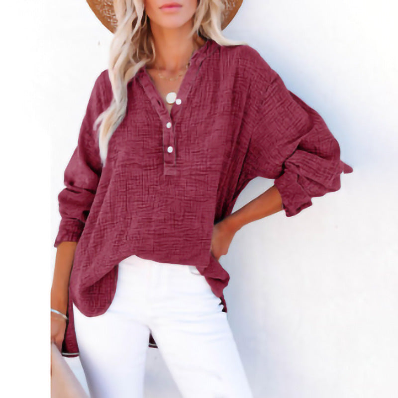 AYLA™ – Casual V-Neck Blouse