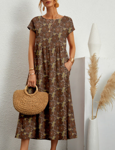 FLORENE™ - Breezy Floral Midi Dress
