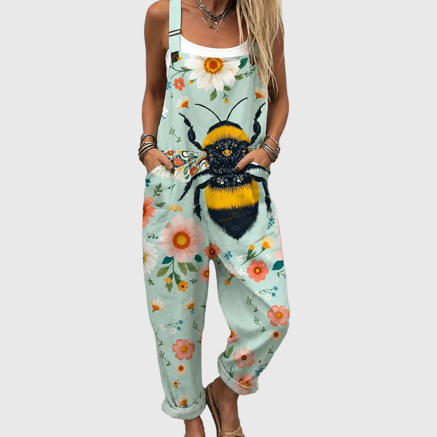 Flower Bee Overalls