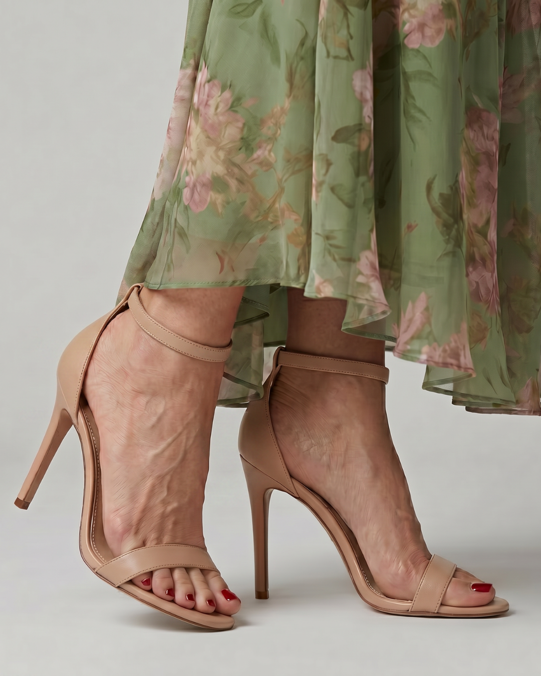 Oriana | Strappy Open Toe Stiletto Heels