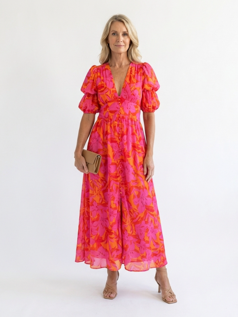 Olvera™ │ Silky Flowing Maxi Dress