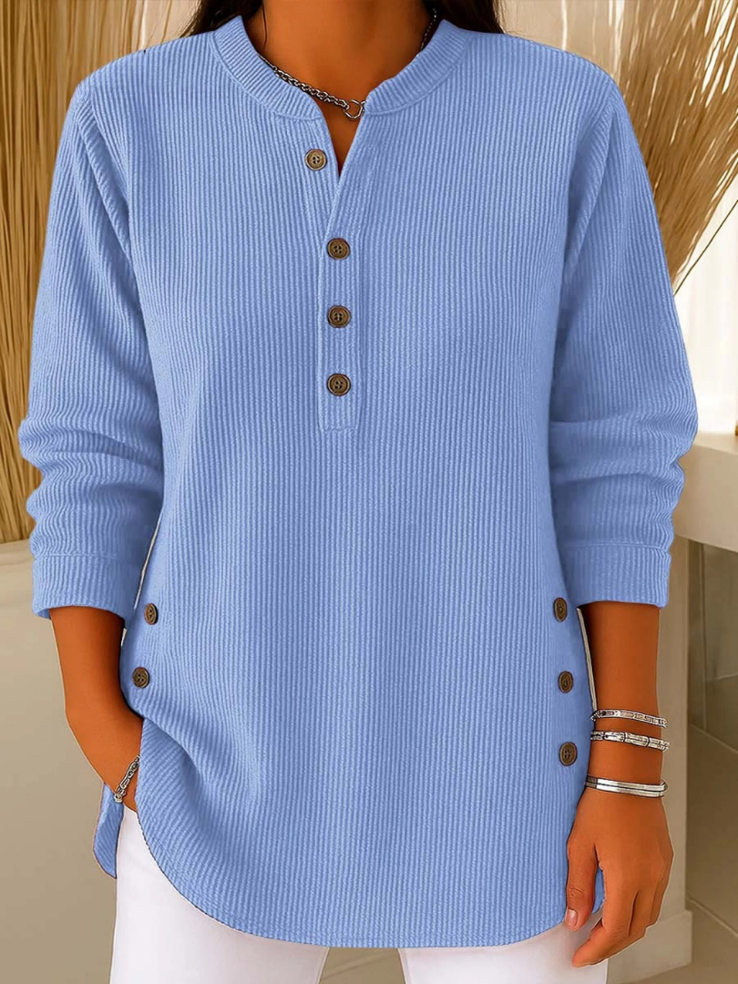 Claire | Button Henley Tunic