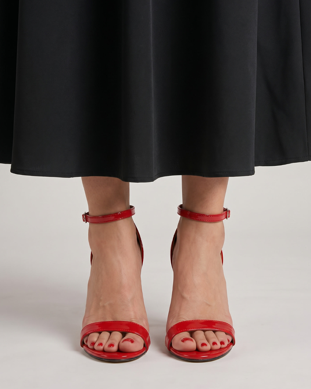 Linnea | Open Toe Ankle Strap Stiletto Heels
