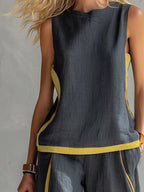 Marlene | Elegant Wide Leg Two Piece Summer Set