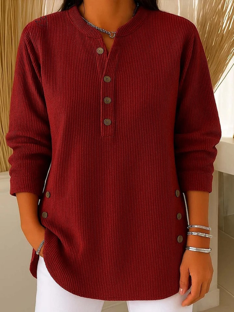 Claire | Button Henley Tunic