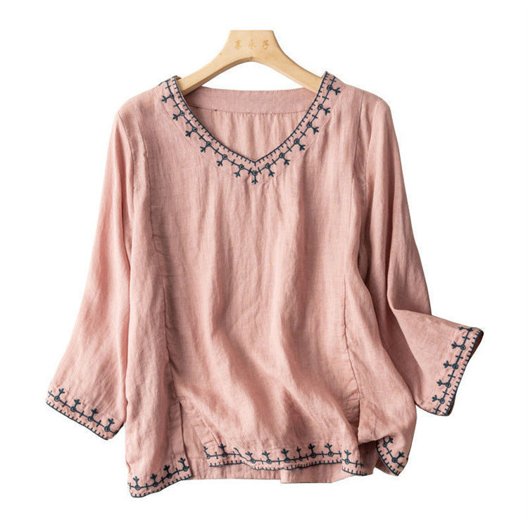 Taysia | Elegant V-Neck Top