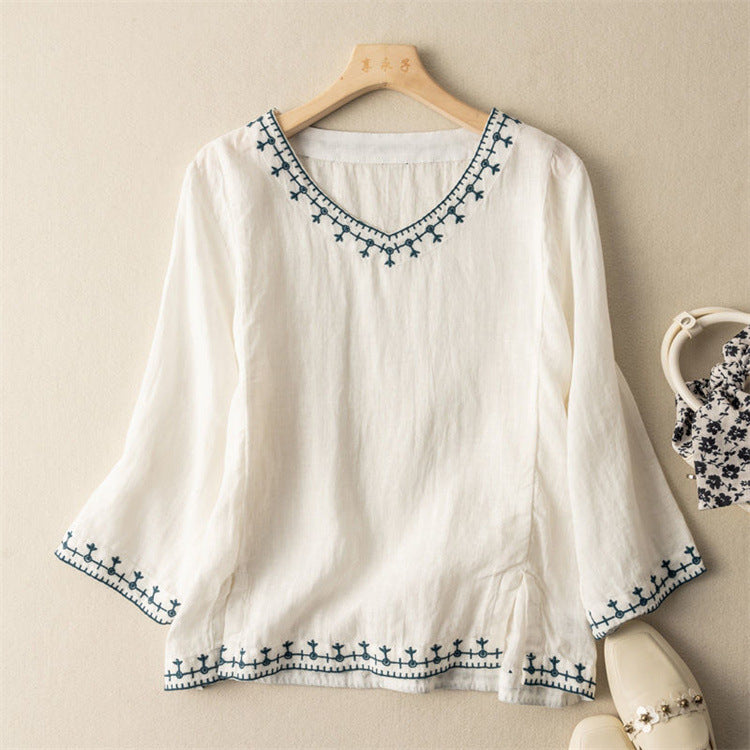 Taysia | Elegant V-Neck Top