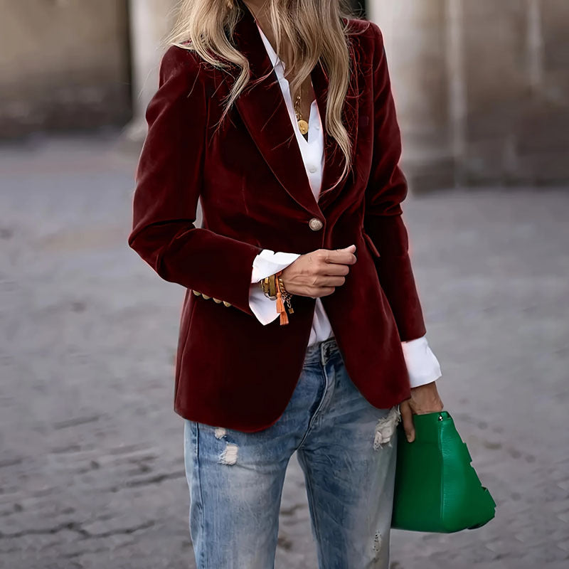 Lileth | Elegant Velvet Blazer