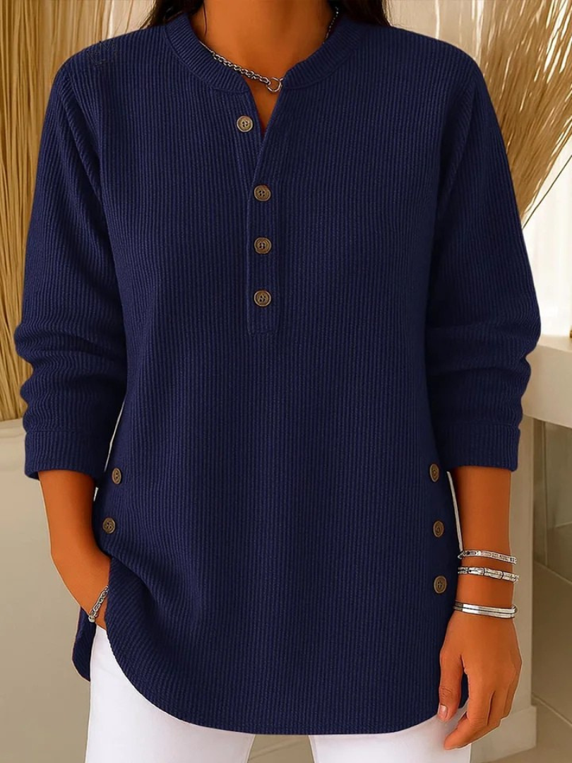 Claire | Button Henley Tunic