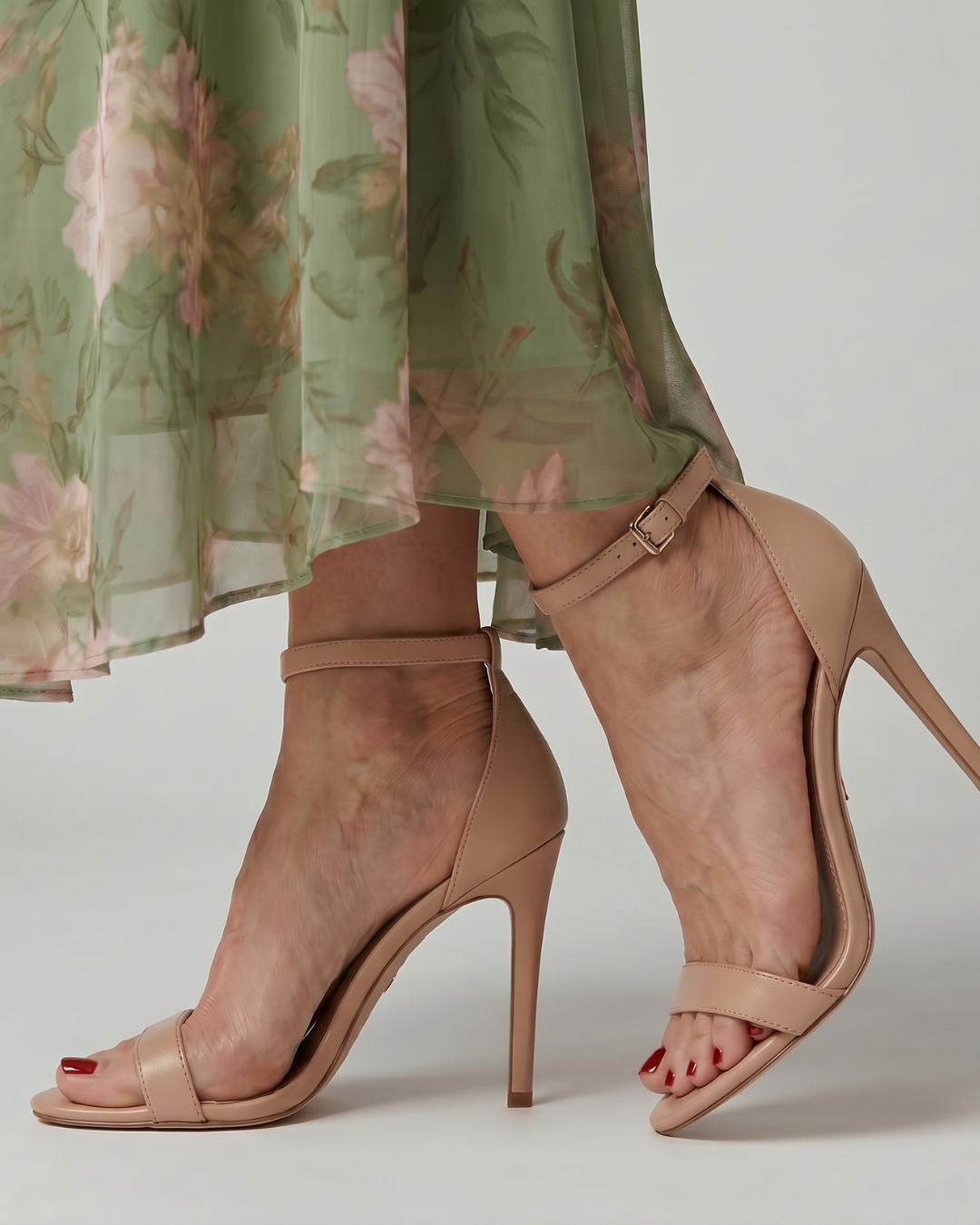 Oriana | Strappy Open Toe Stiletto Heels