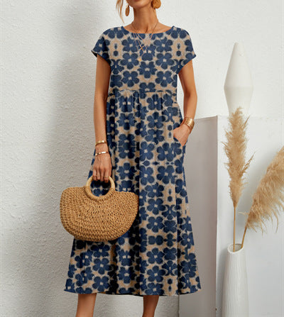 FLORENE™ - Breezy Floral Midi Dress