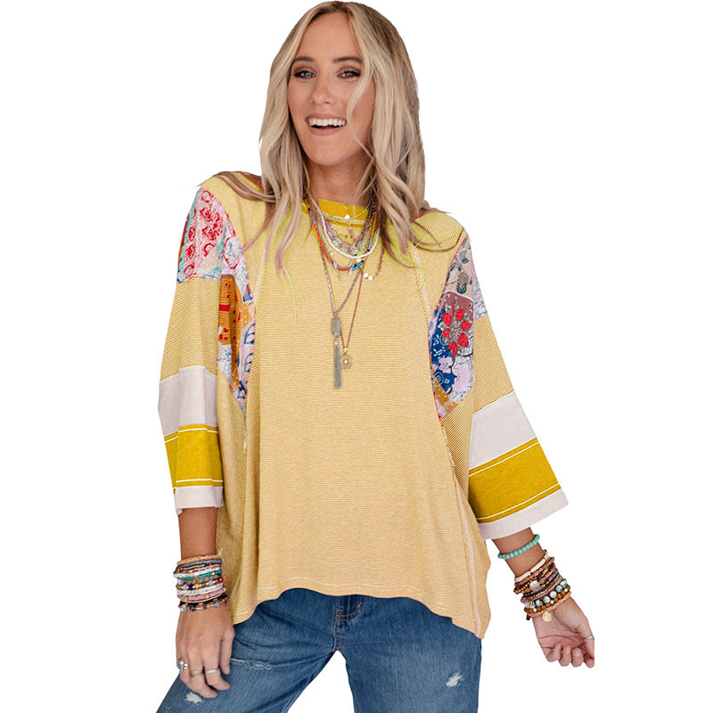 BAILEY™ – Patchwork Batwing Top