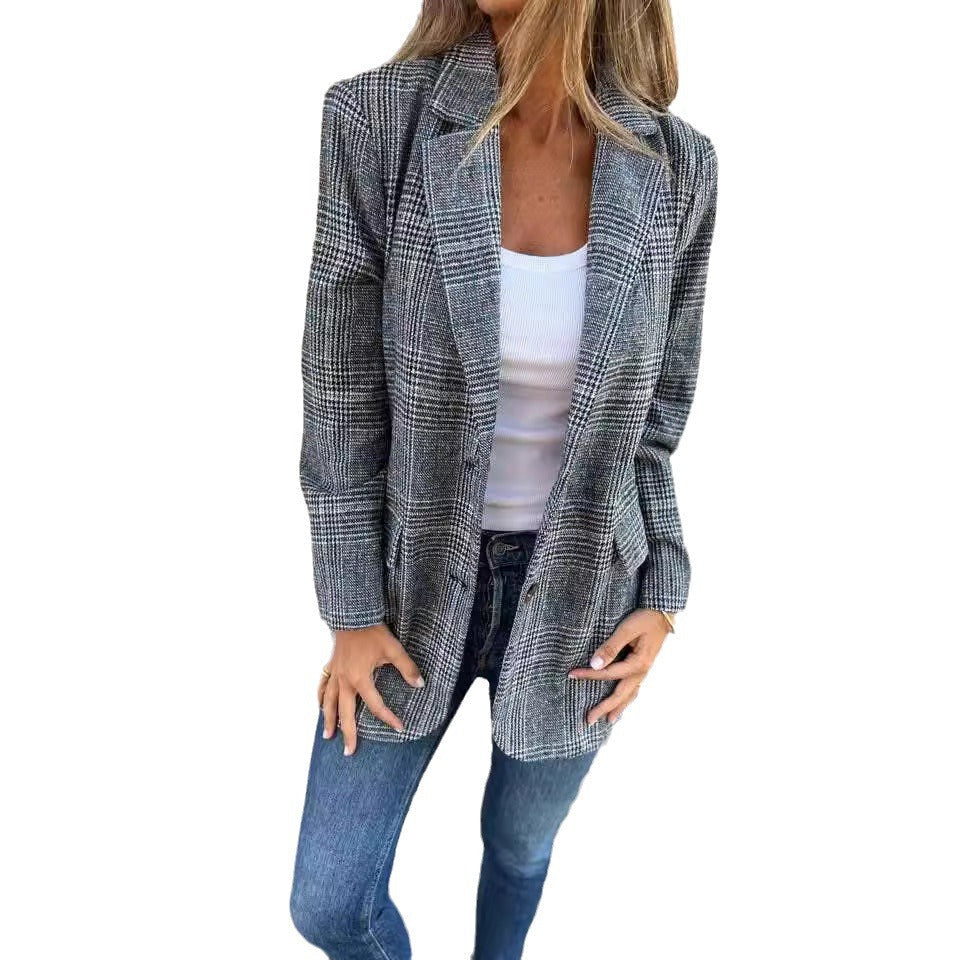 LUCINDA™ - Classic Plaid Blazer