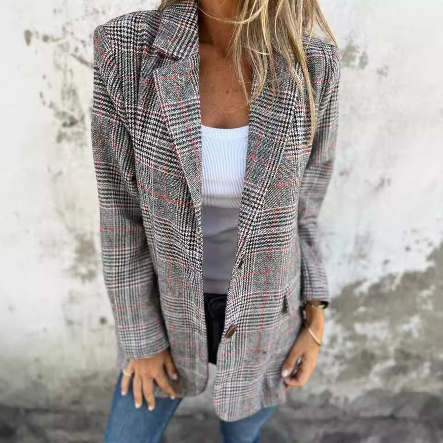LUCINDA™ - Classic Plaid Blazer