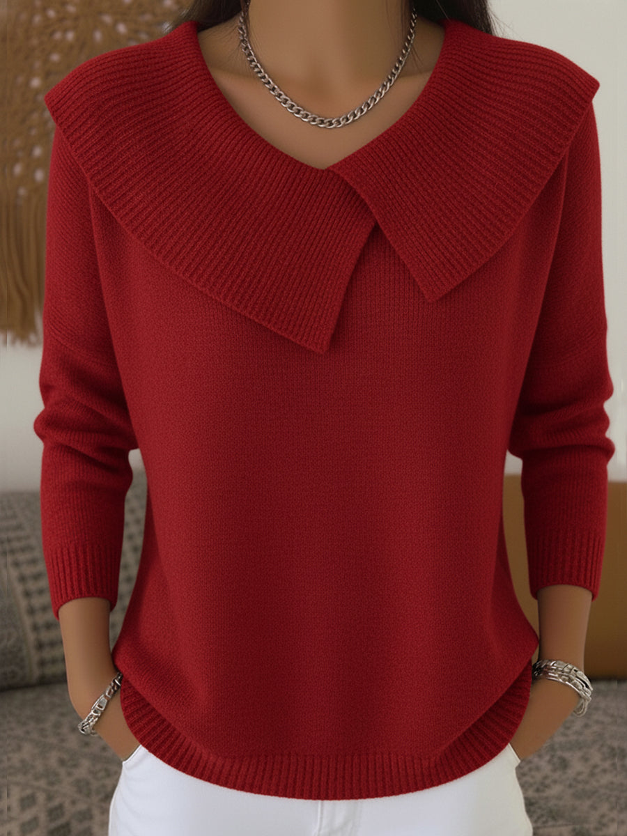 Claire | Warm Sweater with Soft Collar