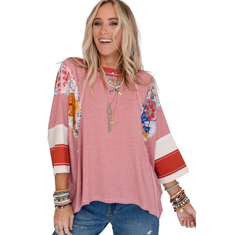 BAILEY™ – Patchwork Batwing Top