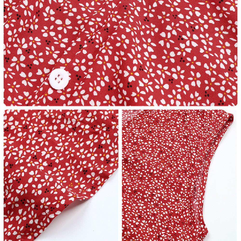 COLETTE™ - Floral Button-Front Midi Dress