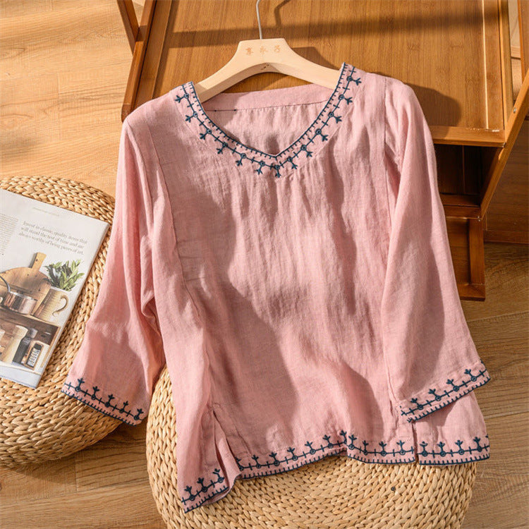 Taysia | Elegant V-Neck Top