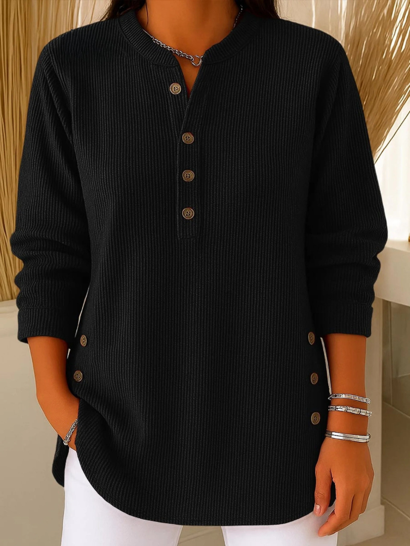 Claire | Button Henley Tunic