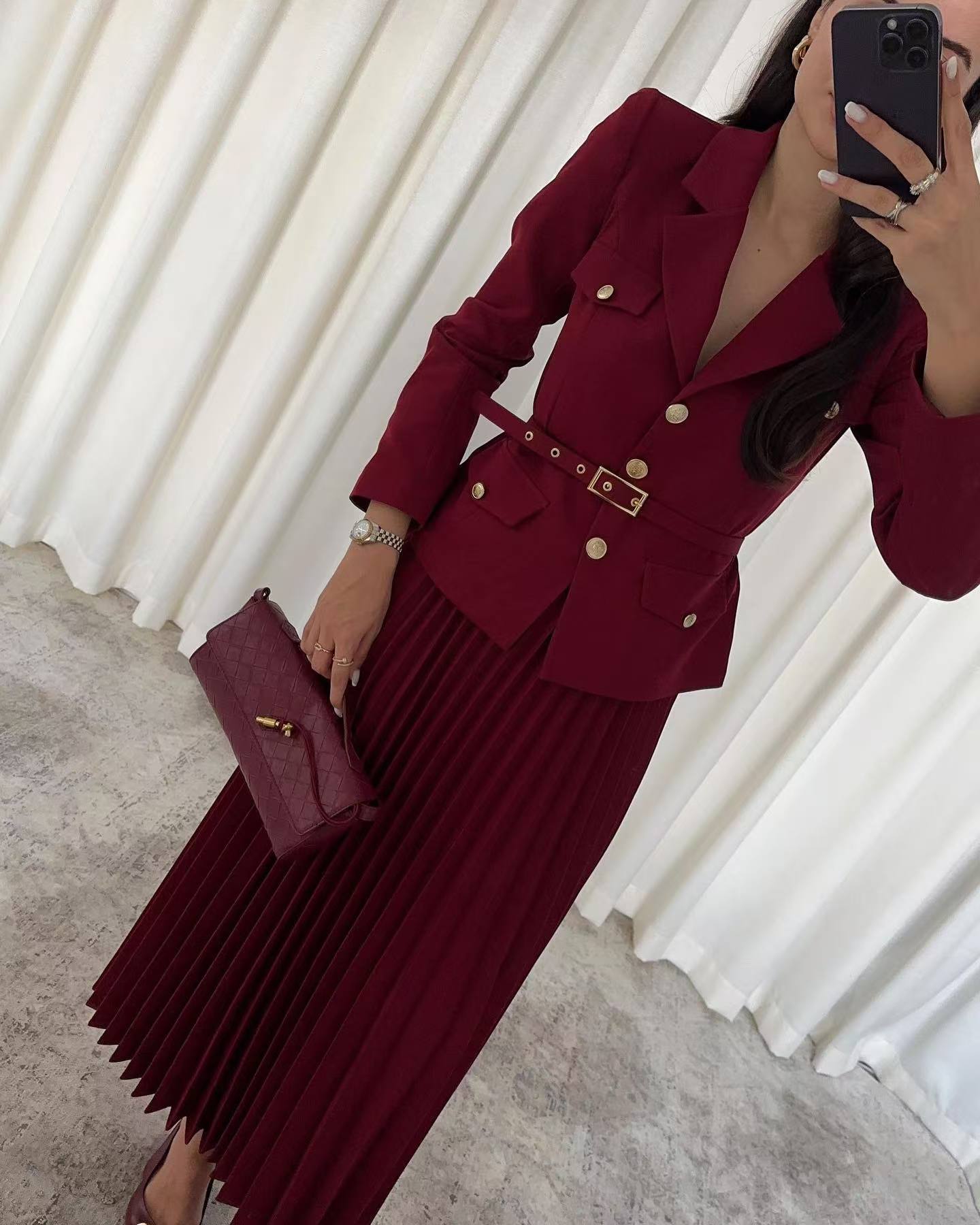 EMILIE™ - Chic Blazer & Skirt Set
