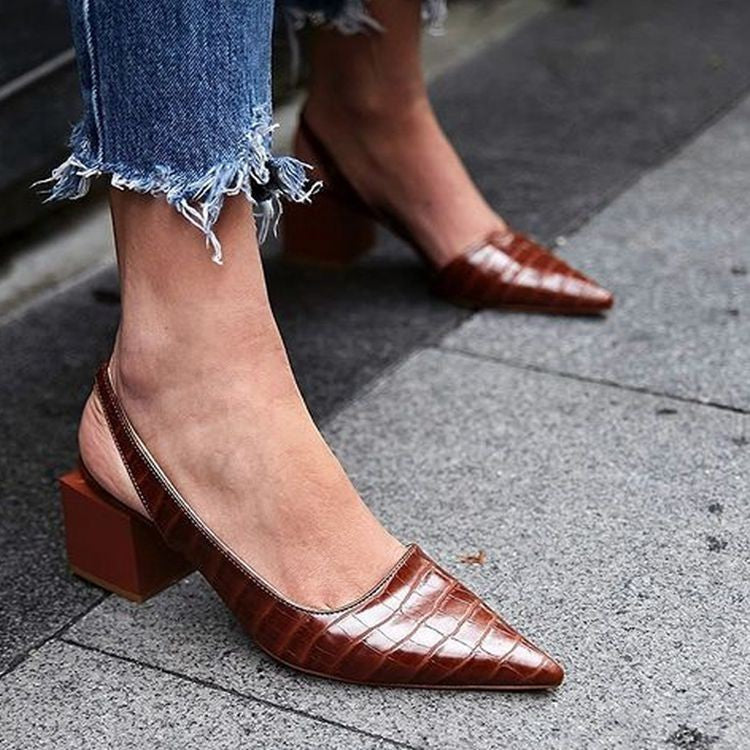Lynn - Retro Orthopedic Heels