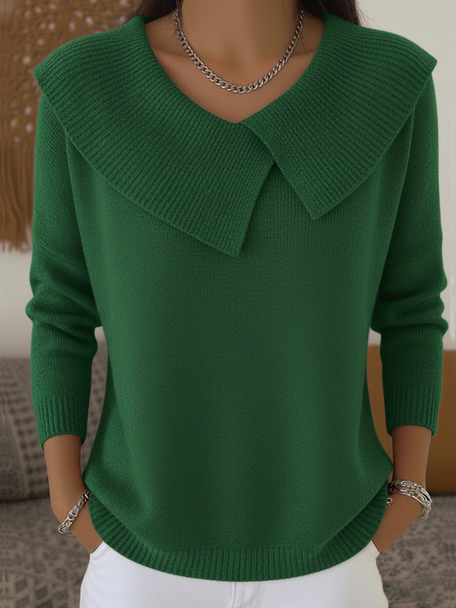 Claire | Warm Sweater with Soft Collar