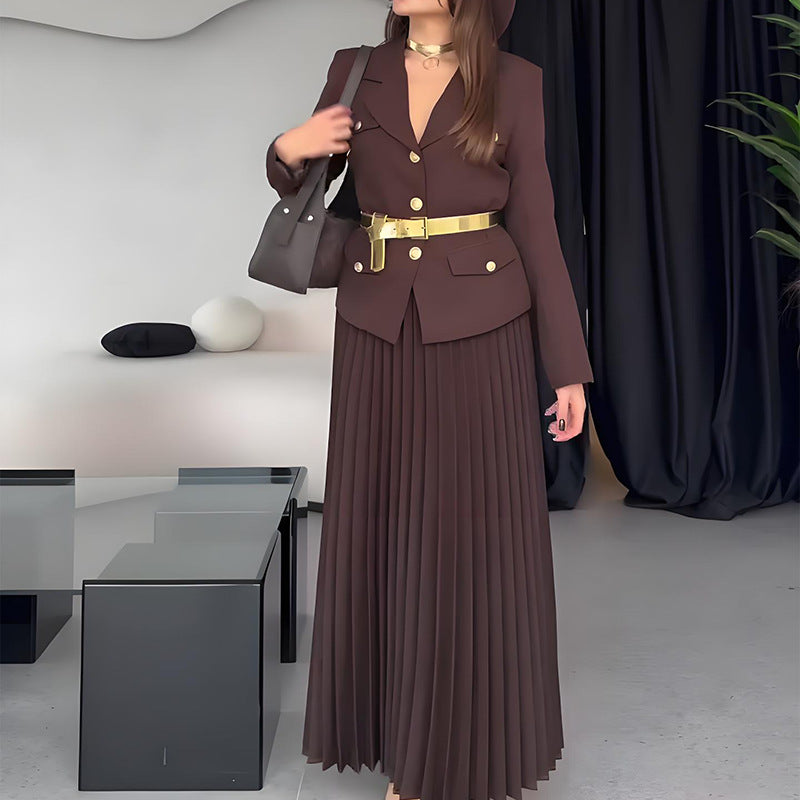 EMILIE™ - Chic Blazer & Skirt Set