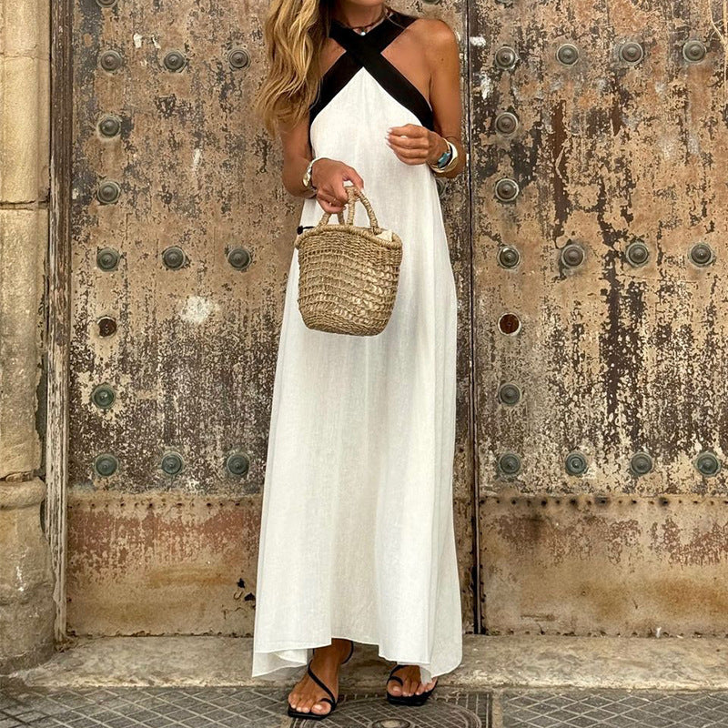Delphine | Dress with Crossed Cut
