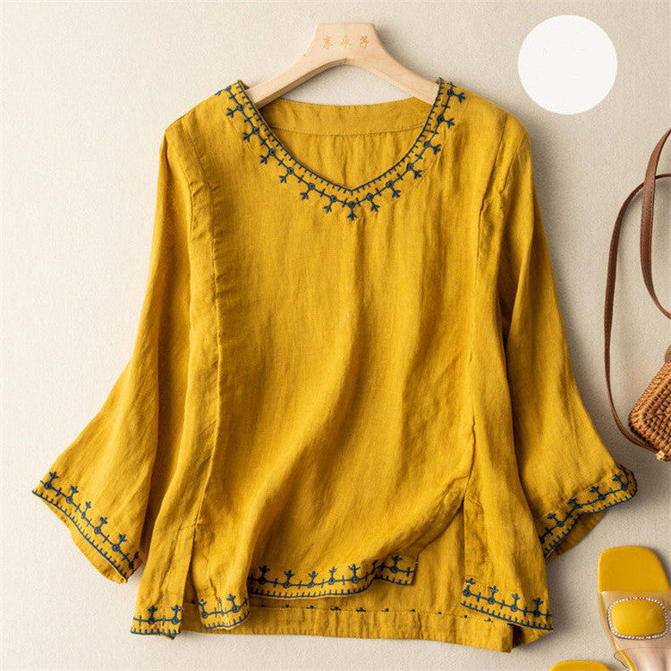 Taysia | Elegant V-Neck Top