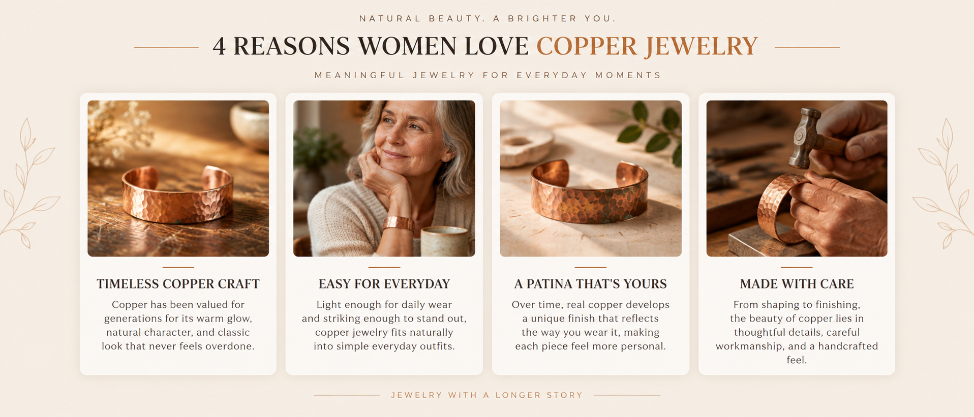 4 reasons women love copper jewelry