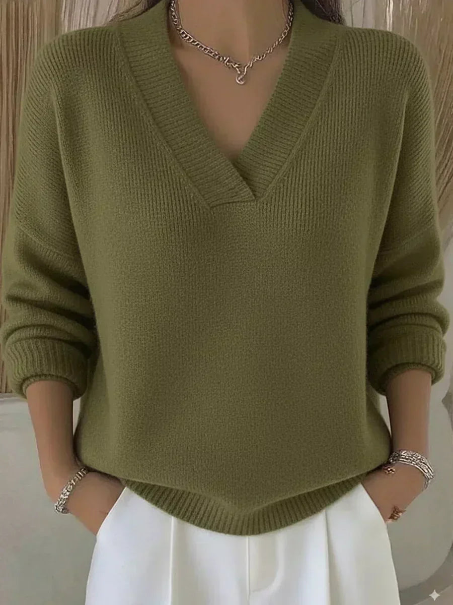 Claire | Relaxed V-Neck Sweater