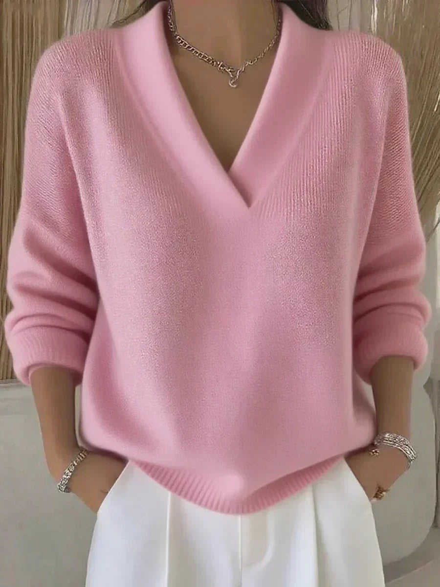 Claire | Relaxed V-Neck Sweater