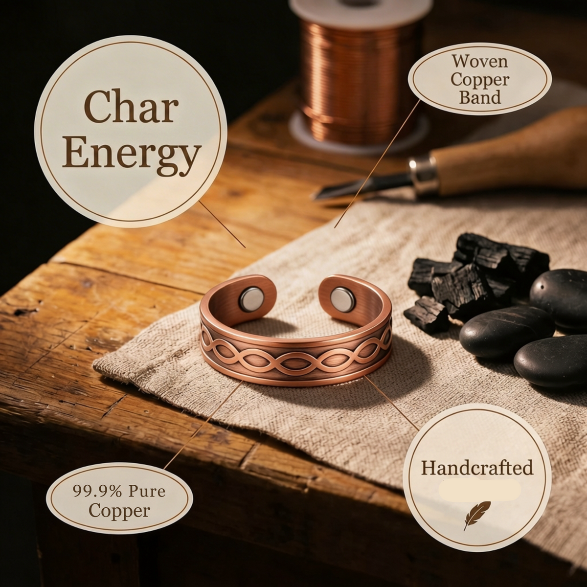Char Copper Ring