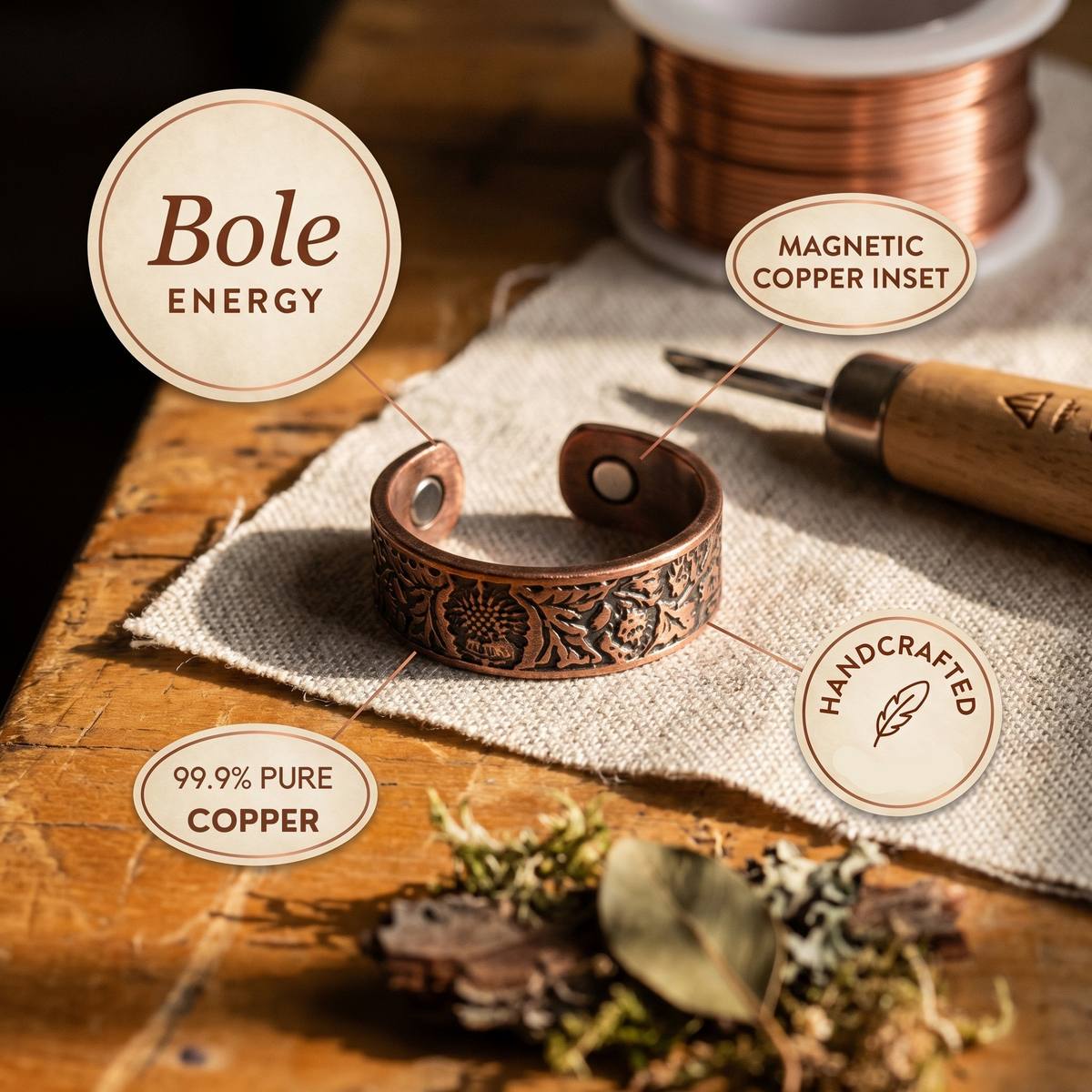 Bole Copper Ring