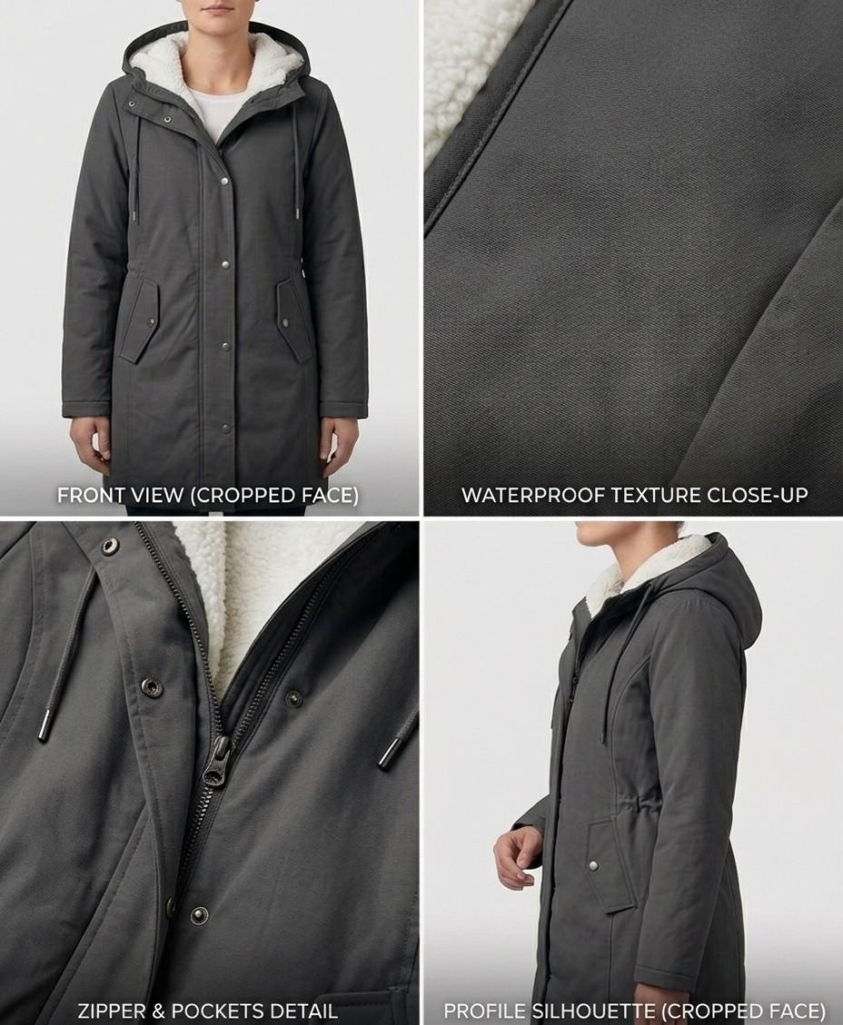 Claire™ | Cozy Hooded Weatherproof Coat