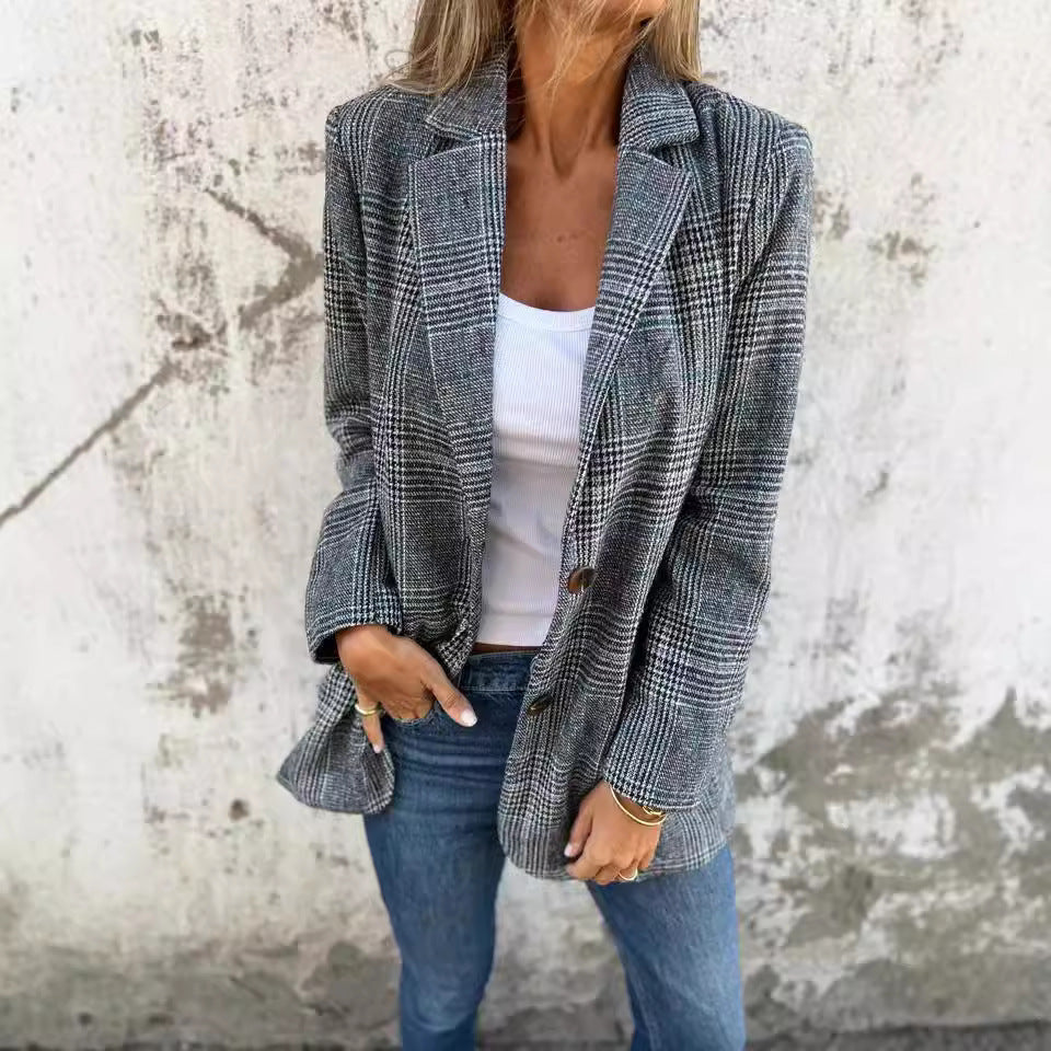 LUCINDA™ - Classic Plaid Blazer