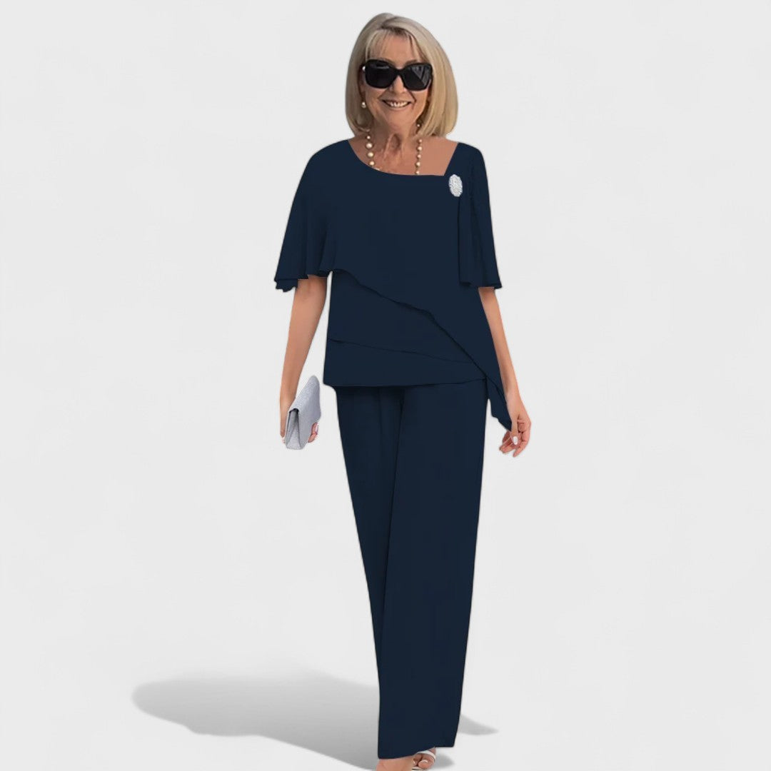 Becky Elegant Layered Two-Piece Set