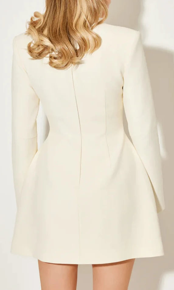 Aurora | Coat Dress with Statement Bow Collar