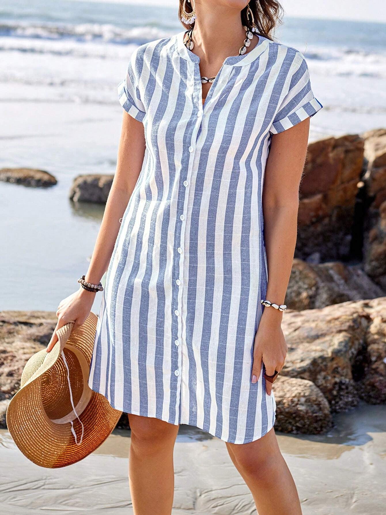 JULISSA™ – Elegant Striped Dress