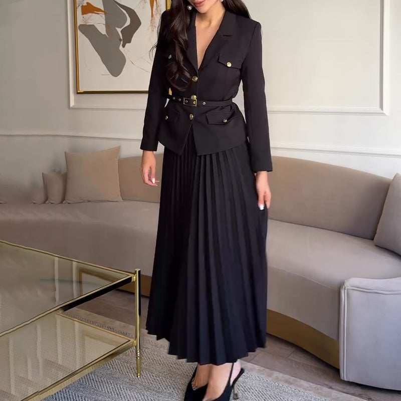 EMILIE™ - Chic Blazer & Skirt Set