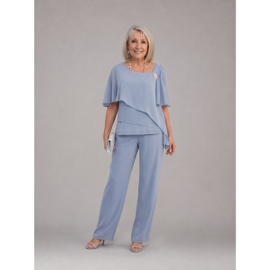 Becky Elegant Layered Two-Piece Set