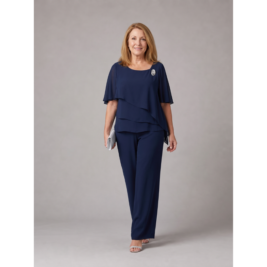 Becky Elegant Layered Two-Piece Set