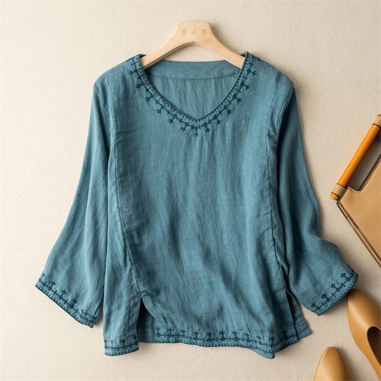 Taysia | Elegant V-Neck Top