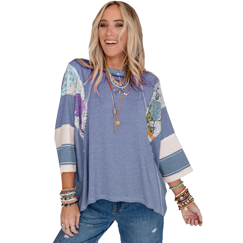 BAILEY™ – Patchwork Batwing Top