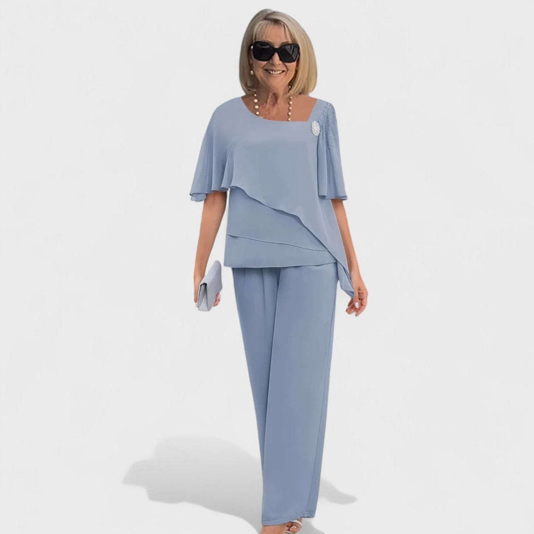 Becky Elegant Layered Two-Piece Set