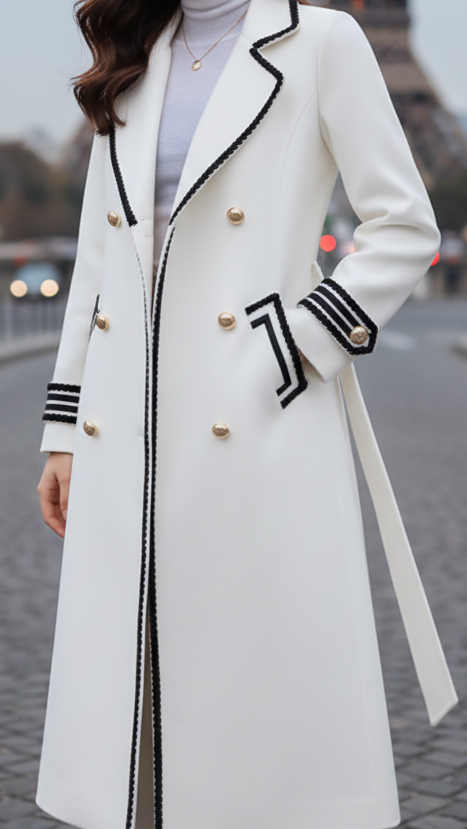 Chic | Long White Coat