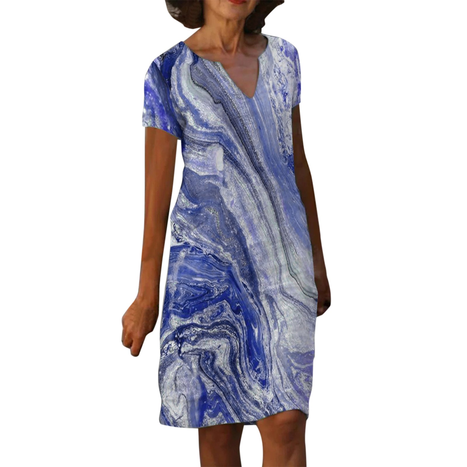 NOELLE™ – Effortless Leaf Pattern Dress