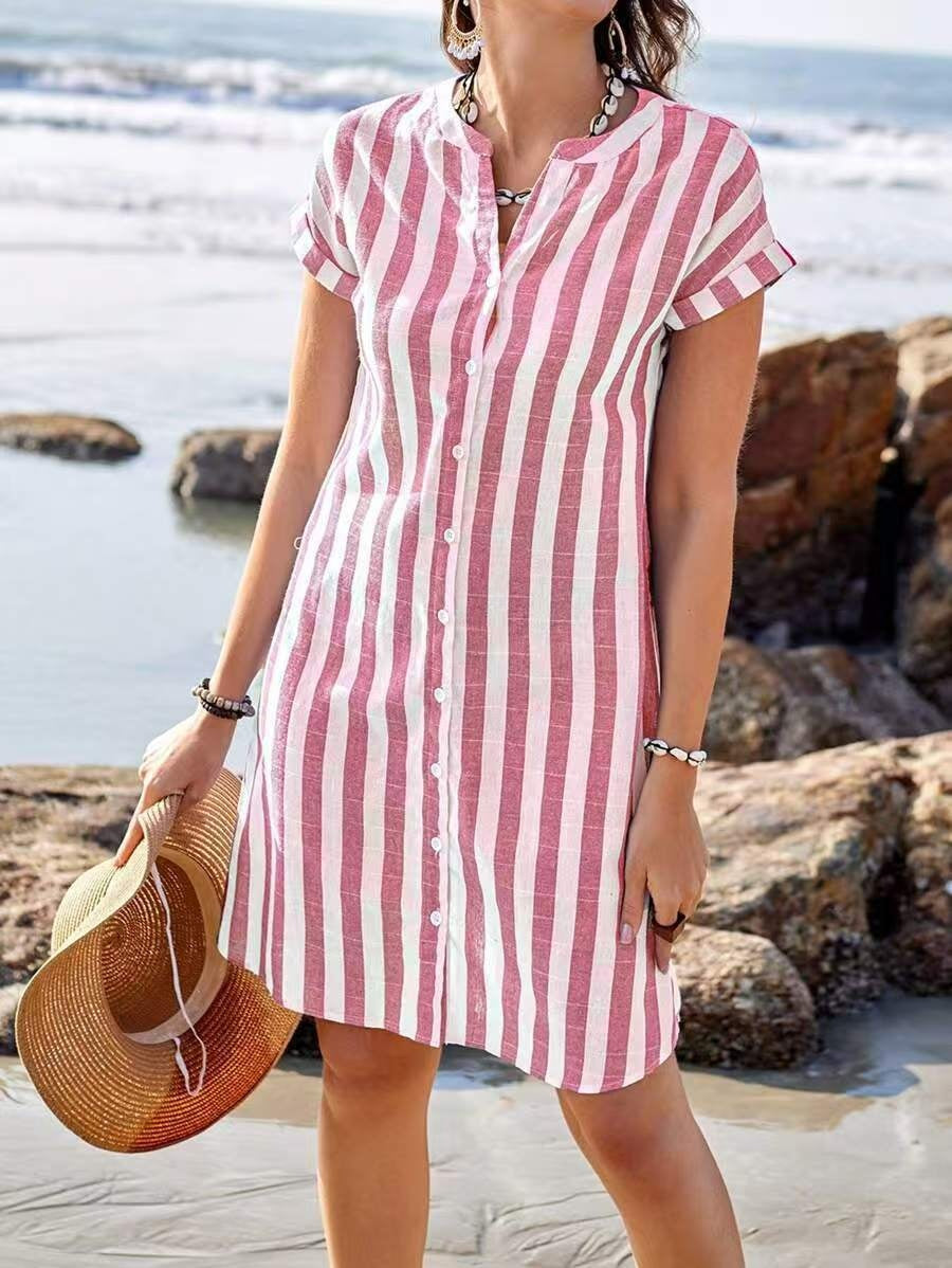 JULISSA™ – Elegant Striped Dress